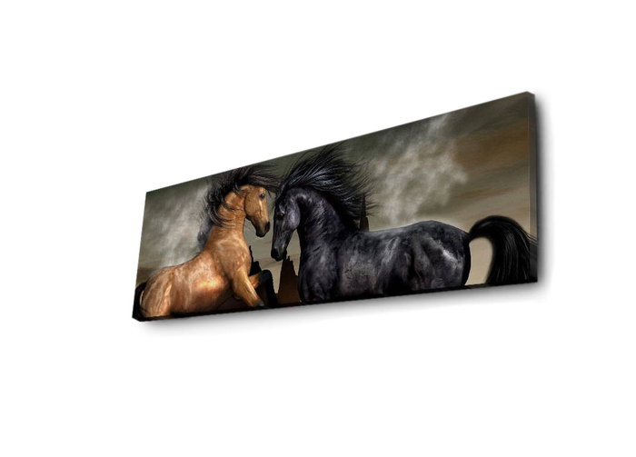 Wallity Cuadro Decorativo en Lienzo Iluminado con LED 30 x 90 cm